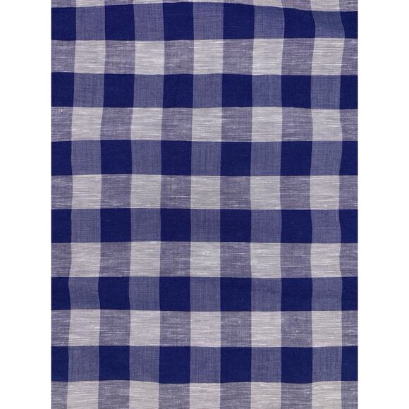 UNTUCKit Men's Button Up Shirt Blue Plaid XL Long Sleeve Cotton Linen Blend EUC - Picture 5 of 13